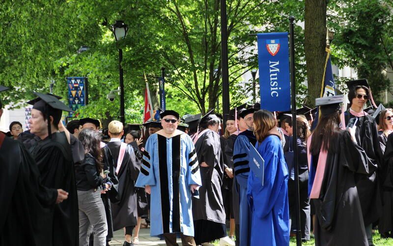 ISM Music faculty and students gather for Commencement