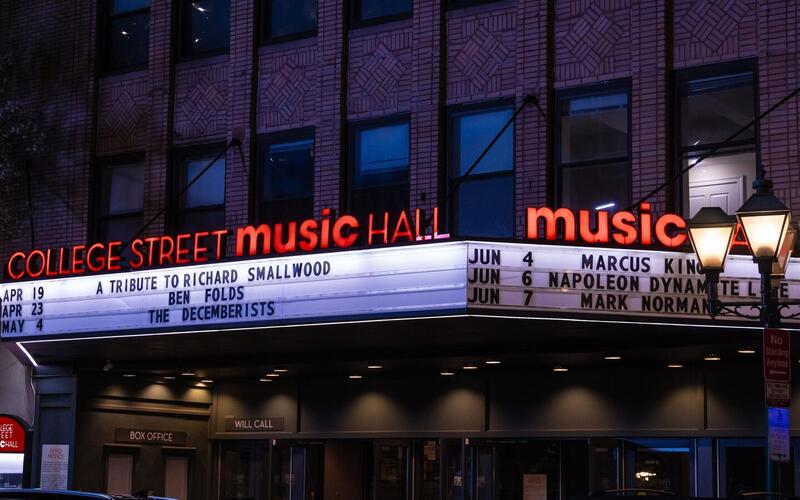 Concert hall marquee