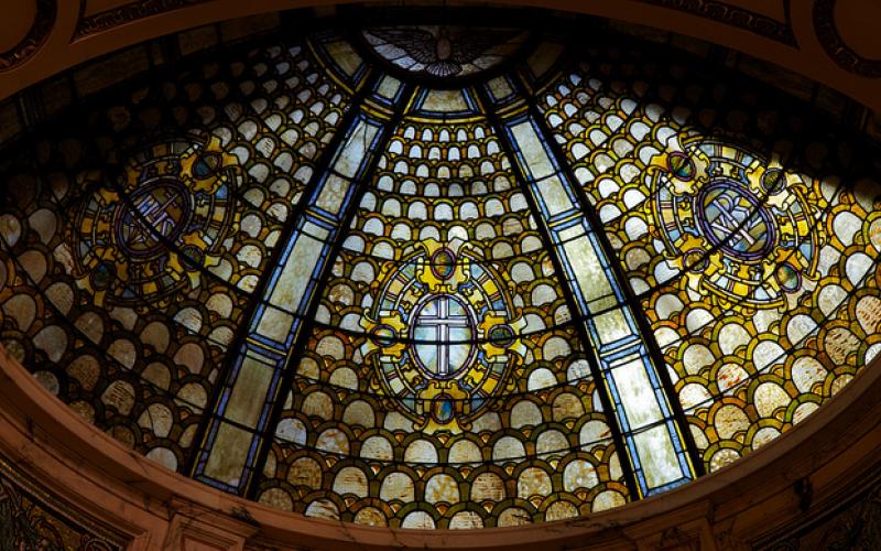 Tiffany windows at St. Ignatius Loyola, NYC