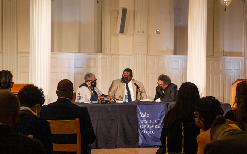 (L to R): Cheryl Townsend-Gilkes, Braxton Shelley, and Cornel West.