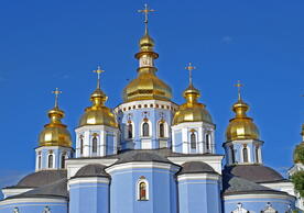 orthodox gold domes in Ukraine