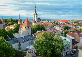 View of Baltic city