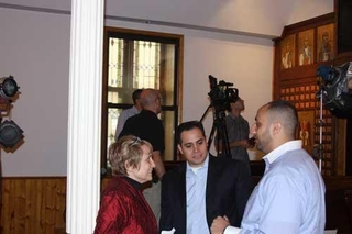 Fassler, Labib, Soliman, on location at St. Mark's Coptic Orthodox Church, Jersey City