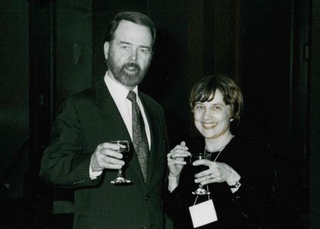 Two ISM directors: John Cook with Margot Fassler, who would succeed him as the director of the ISM, in an undated photo from the late 1980s