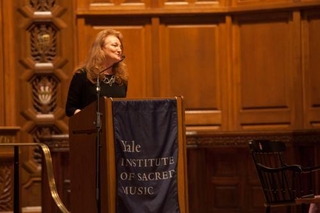 Krista Tippett in Battell Chapel