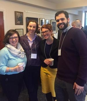 SCSM PHOTO (from their Facebook page): Marissa Glynias (Yale doctoral student in ethnomusicology), Martha Brundage, Emilie Coakley, and Adam Perez (M.A.R. ’16)