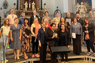 Danish choir in Copenhagen conducting