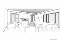 Apicella + Bunton rendering of new Common Room